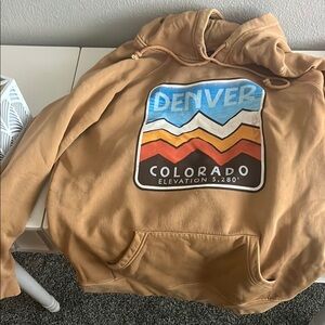 Denver Graphic Tan Hoodie